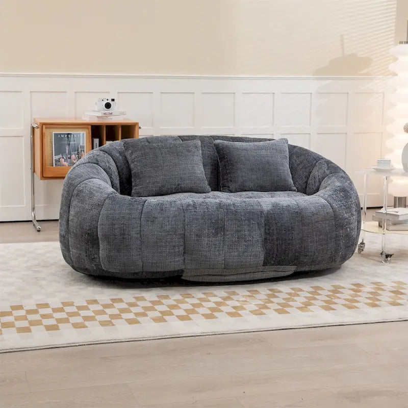 Fotel-worek z szenilu, leniwa sofa