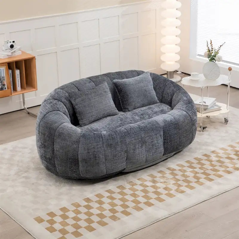 Fotel-worek z szenilu, leniwa sofa