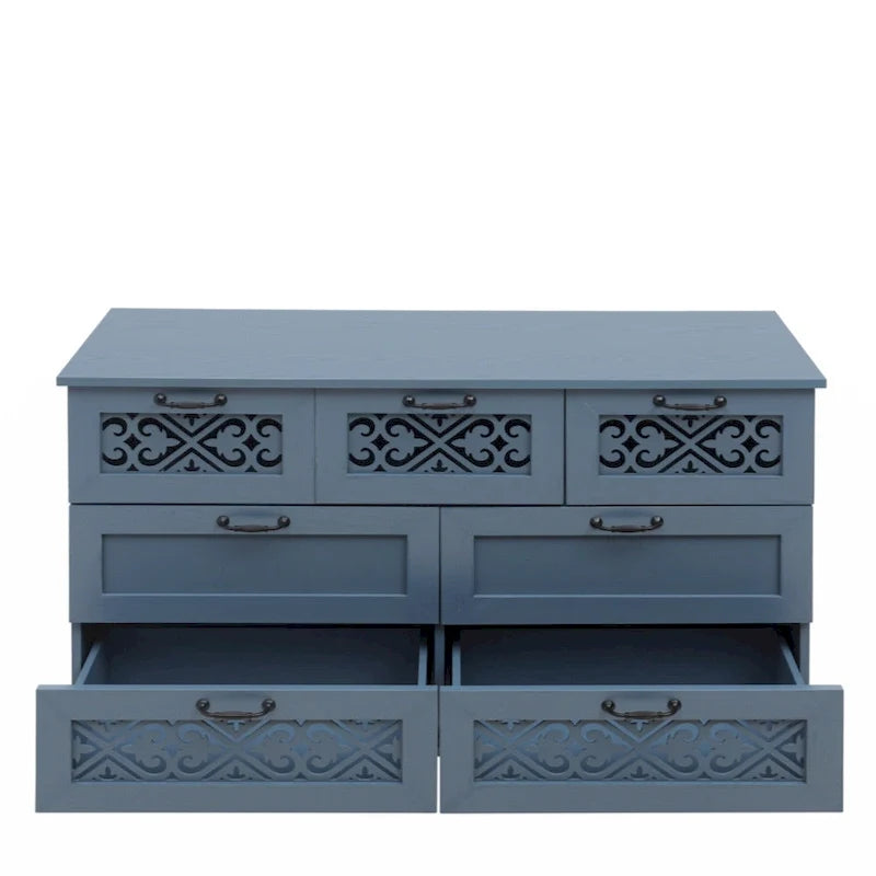 7 Drawer Cabinet, American Furniture, Suitable for Bedroom, Living Room, Study