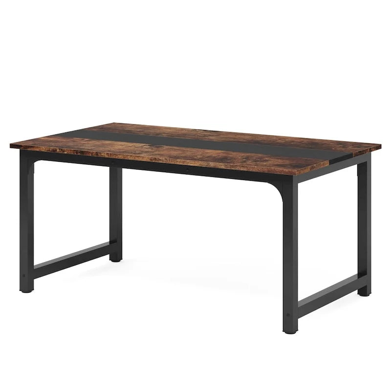 Tavolo da pranzo industriale da 63 pollici, tavolo da cucina moderno - 63 L x 31.5 W x 29.13 H